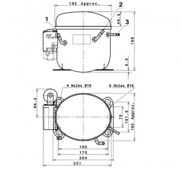 Compresor frigorific Cubigel NLY80LA (R290)